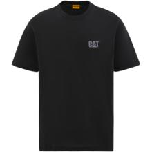 CAT 卡特24春夏男户外舒适Coolmax科技logo印花短袖T恤 黑色 L