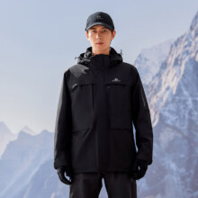 27日20点:拓路者 朱雀冲锋衣中长款男硬壳  户外登山服