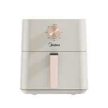 Midea 空气炸锅轻音烘炸不打扰 易用旋钮无油空气炸 实用精巧容量4.5L 不用翻面抽桶断电 KZE4515