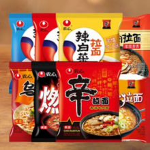 农心辛拉面辣白菜方便面泡面拉面速食单包多包袋装组合装120g*1包 经典拉面 8口味各1包