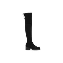 88VIP会员：STUART WEITZMAN SW FLANNERY 羊皮圆头粗跟长筒过膝靴