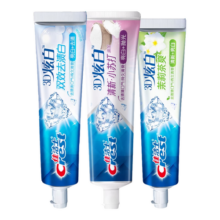 佳洁士3D炫白牙膏含氟牙膏去黄清新口气家庭家用囤货 小苏打170g+双效170g+茉莉120g