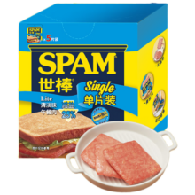 世棒 SPAM 午餐肉独立包装清淡味 60g×5 开袋即食泡面伴侣早餐火锅户外
