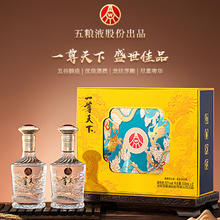 五粮液 股份 一尊天下 52度浓香型 500mL 2瓶 盛世佳品礼盒