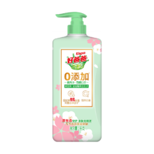 好爸爸（Kispa）果蔬餐具净雪樱白茶1kg洗洁精 去油不伤手0添加食品可用家庭清洁