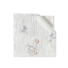babycare 儿童浴巾 超柔吸水纱布 新生婴儿洗澡巾 95*95 云端月亮兔