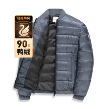 京东PLUS：与狼共舞 羽绒服男 003中灰 L (175)