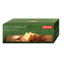 京东京造 黄油厚切吐司面包 鲜奶和面 500g 5片 手撕面包 学生营养早餐轻食代餐