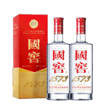 超V价：国窖1573  经典装52度 浓香型500ml高端送礼 双支