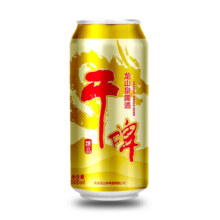 试用：龙山泉啤酒 本溪龙山泉干啤500mL*1罐 8°P