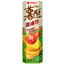 好丽友 薯愿薯片 清新番茄味 非油炸膨化食品 104g*1盒