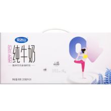 完达山 脱脂纯牛奶 3.2g蛋白质 200ml*24盒