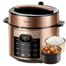 美的（Midea）品牌官方电压力锅高压大容量6升电饭煲 全自动智能预约家用6-8人开盖火锅煲汤煮饭锅YL60Q3-451