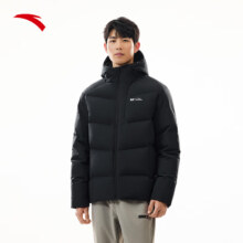 PLUS：Anta 安踏 面包羽绒 短款连帽羽绒服男 冬季新款 鸭绒保暖 防泼水外套