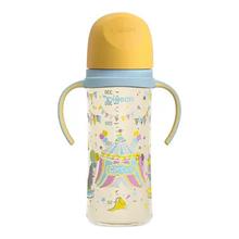 Pigeon贝亲婴儿宽口径彩绘PPSU奶瓶新生儿双把手奶瓶3-9个月+240ml