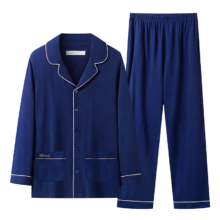 海澜之家 男士睡衣 100%纯棉家居服套装
