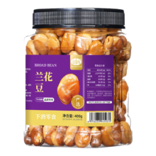 山味情 牛肉味兰花豆 油炸蚕豆 400g 下酒菜 休闲零食 炒货批发 解馋