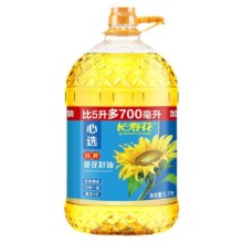 长寿花 心选压榨葵花籽油 5.7L 物理压榨一级家用食用油