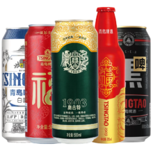 青岛啤酒 TsingTao 全家福礼盒 355ml*2瓶+500mL*8罐    *2件