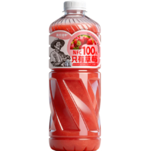 100%草莓汁 NFC纯果汁饮品 丹东草莓鲜榨 4瓶*1.3L