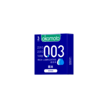 冈本 OKAMOTO 003蓝金超润滑避孕套 男用超薄安全套 3片装