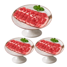 需凑单：朔美羊 塞北滩羊羔羊 原切外脊肉片肉卷 600g 生鲜烧烤食材