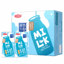 三元 小方白低脂高钙纯牛奶 3.2g蛋白质 200ml 24盒