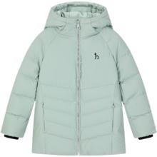 哈吉斯 品牌童装男女童羽绒服冬抑菌防静电弹力防风休闲羽绒服 天青色 120
