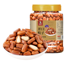 老香农 950特大颗粒东北松子 500g罐装 即食手剥开口年货坚果炒货零食
