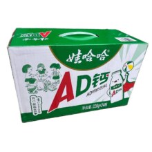 再降价：娃哈哈 AD钙奶 220ml×24瓶 儿童营养早餐牛奶风味酸奶 整箱批发 新日期