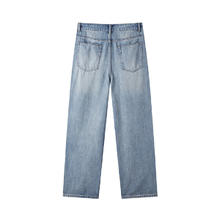 gxgjeans 美式简约休闲宽松牛仔裤 蓝色