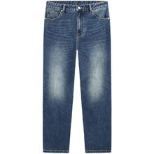 gxgjeans 真五折！美式经典水洗直筒牛仔裤 蓝色