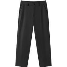 gxgjeans 美式泡泡纱肌理休闲简约休闲裤 黑色
