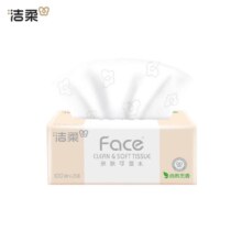 洁柔 抽纸粉Face软抽 可湿水面巾纸 3层 100抽*27包