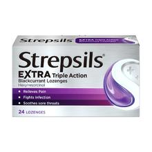 使立消 英国Strepsils使立消润喉糖清嗓护嗓柠檬蜂蜜糖 薄荷味 24粒装