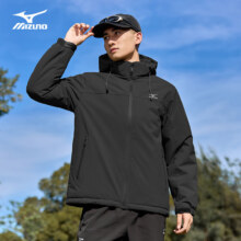 25号0点：美津浓 户外棉服男秋冬夹克外套 连帽防风保暖登山服