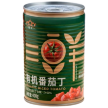 冠农股份 新疆有机番茄丁罐头 400g/罐 蕃茄西红柿块番茄酱