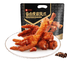 良品铺子 虎皮凤爪卤香味 即食鸡爪熟食 500g 宿舍夜宵解馋零食