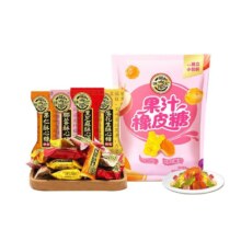 徐福记 酥心糖喜糖混合口味果汁橡皮糖散装软糖 1080g