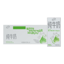 伊利 全脂纯牛奶 环保装苗条装 200ml 24盒