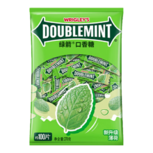 绿箭 薄荷糖口香糖 原味薄荷味 约100片/袋 零食糖果 口气清新糖
