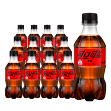 可口可乐 零度可乐 碳酸饮料 300ML*12瓶