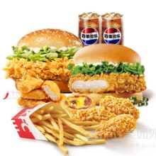 美团外卖 肯德基 经典辣堡超值双人餐8件套兑换券 1张