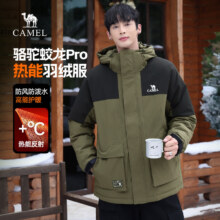 88VIP、再降价：骆驼 蛟龙Pro 男士工装羽绒服 加厚保暖防寒防水外套