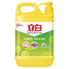 立白 柠檬洗洁精 食品用洗涤剂级 家用大桶装 不伤手 清新去油腻 1kg