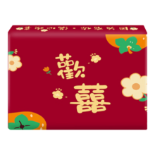京东物流 抽纸餐巾纸4层加厚生活多用面巾纸抽 马上发财抽纸3包装-180抽