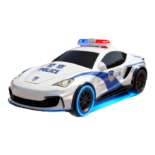 需换购：索迪 儿童玩具男孩警车合金玩具车 保时捷小汽车模型 仿真回力车 新年礼物