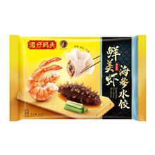 湾仔码头 鲜美虾海参水饺400g24只