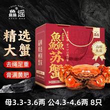 鱻谣 大闸蟹 公4.3两 母3.3两 4对8只