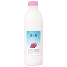 限地区、plus会员: 简爱 裸酸奶 瓶装 低温发酵乳 葡萄 1瓶 1.08kg